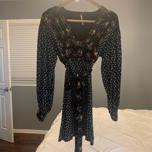 FREE PEOPLE Low Cut Mini Dress